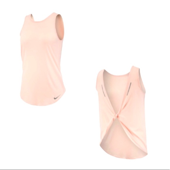 Nike Tops - Nike Twist Back Pink Tank Top Sz Medium